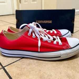 Converse Red Mens Unisex Sneakers Box